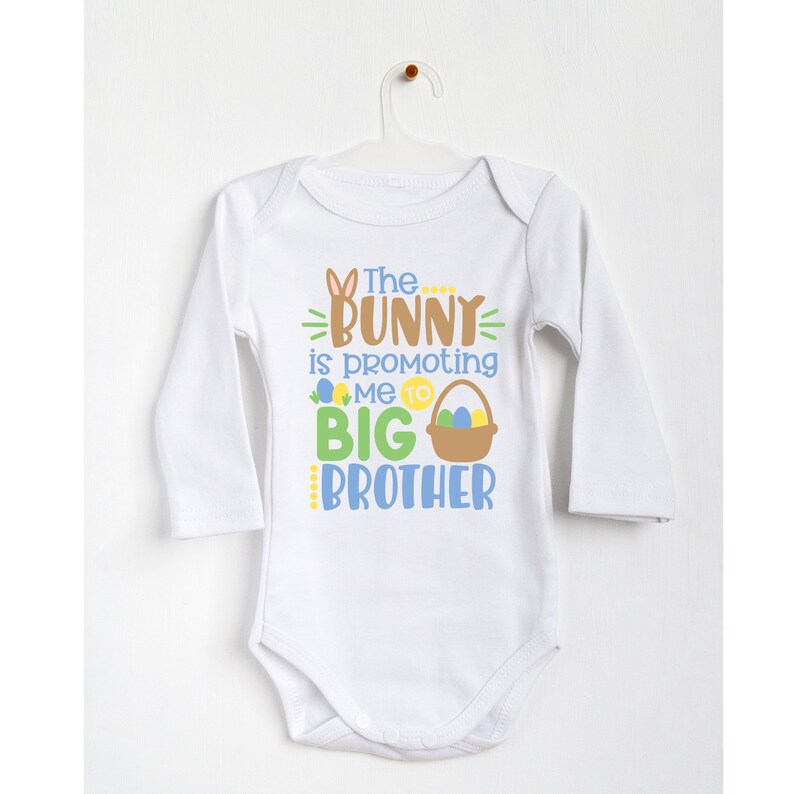 Kid’s Promoted to Big Brother Easter Shirt the Bunny is | Etsy