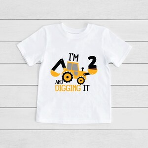 I'm 2 and Digging It Toddler Boys Birthday Shirt - Etsy