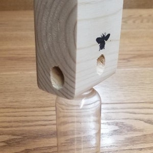1 Mighty Mite Carpenter Bee Trap Plus a bottle of my 100% Natural Bee Trap Bait image 2
