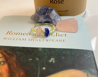 Romeo and Juliet wire wrapped ring