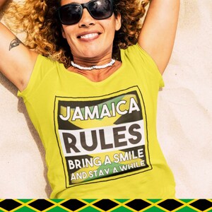Straight Outta Jamaica unisex Afro-Caribische T-shirt