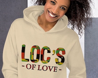 Loc’s Of Love Rasta Dreadlocks Unisex Hoodie