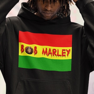 Bob Marley Blazing Rasta Unisex Hoodie