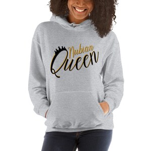 Nubian Queen Hoodie - Afro - Caribbean -  - Afroditees