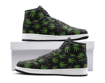 Skunk Dunk Marijuana Leaf Unisex Basketball Boots