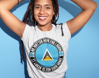 There’s No Place Like St Lucia Unisex T-Shirt - Afro - Caribbean -  - Afroditees