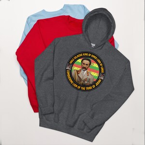 Urban Backwoods Haile Selassie Portrait Hoodie – Premium Quality Hooded Sweatshirt, Unisex, Photorealistic Print