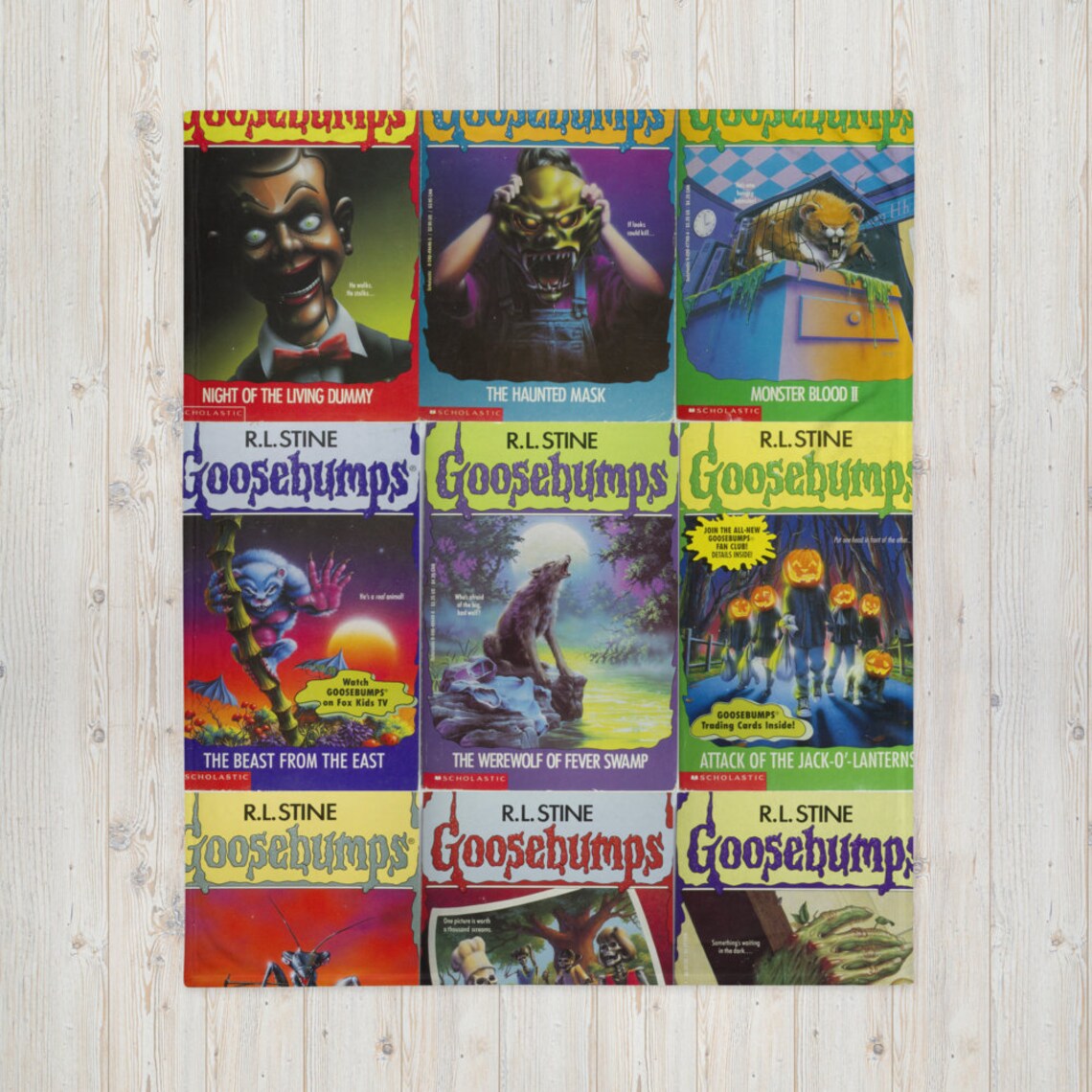 Goosebumps Greatest Hits Throw Blanket Etsy