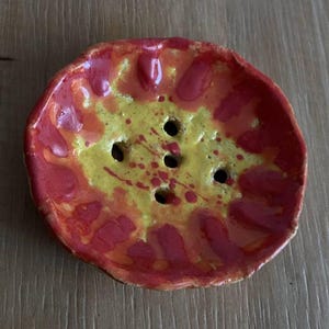 Ceramic soap dish, pottery soap dish, dish for szampon bar, hanmade bath gift, soap accessory