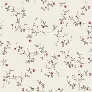 Apple Branches, Botanical Pattern, Design, Seamless Pattern, Fabric Pattern, Vintage Pattern
