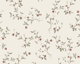 Apple Branches, Botanical Pattern, Design, Seamless Pattern, Fabric Pattern, Vintage Pattern