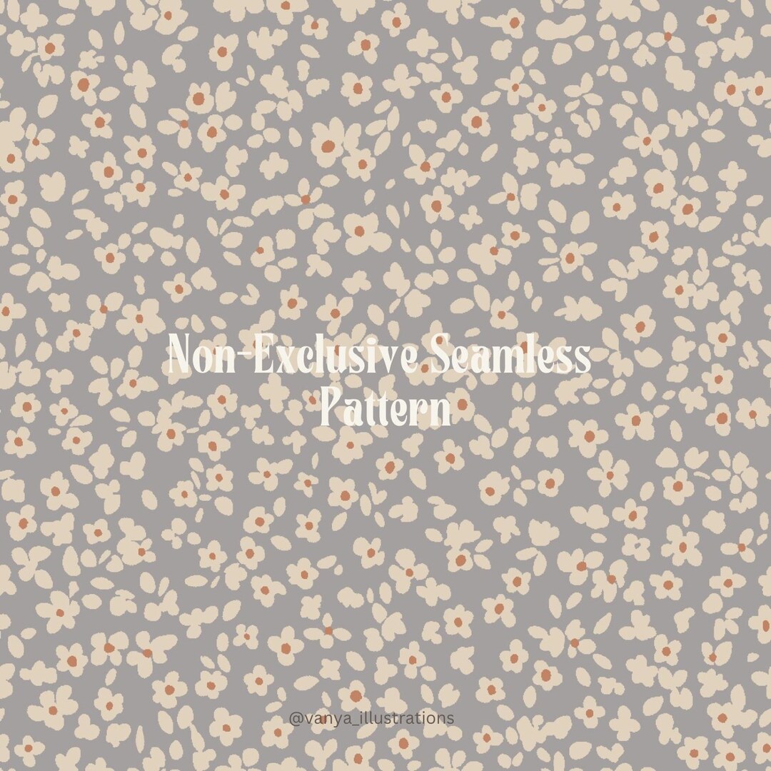 Non-exclusive Seamless Pattern Small Flowers 02, Pattern Design ...