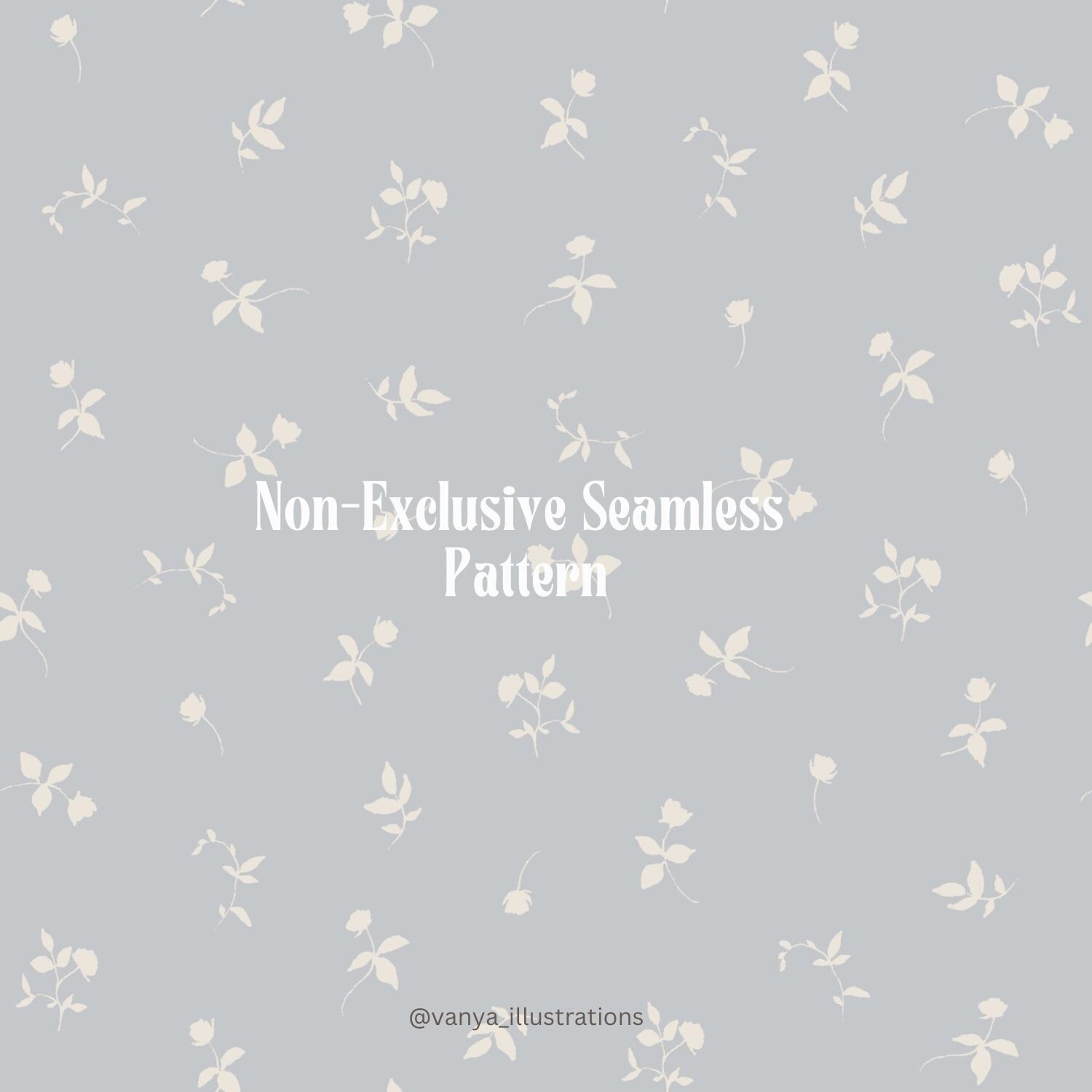 Non-Exclusive Seamless Pattern Small Flowers 05, Pattern Design, Seamless Pattern, Fabric Pattern, Romantic Pattern, Minimalistic