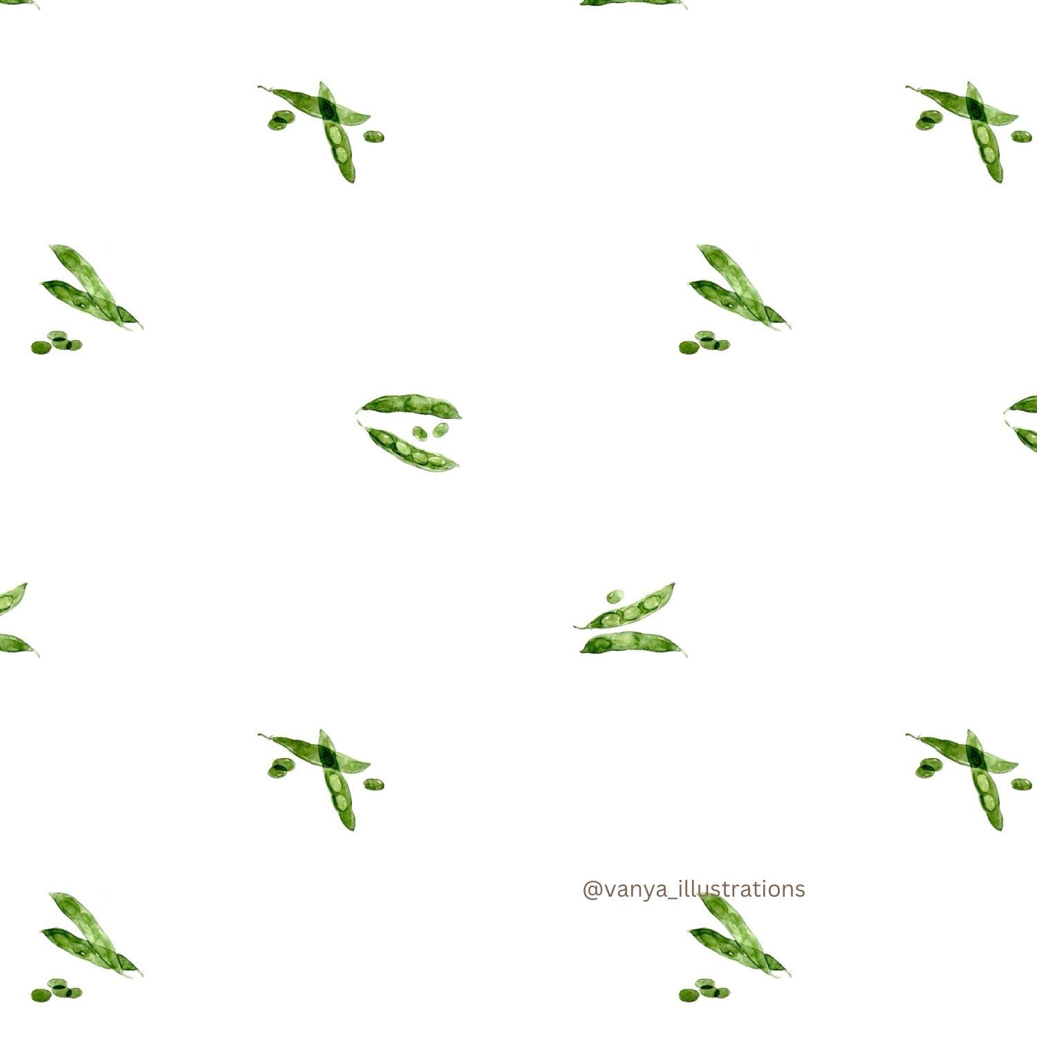 Pean Pattern Exclusive Seamless Pattern Green Peas, Seamless Design, Fabric Print ...