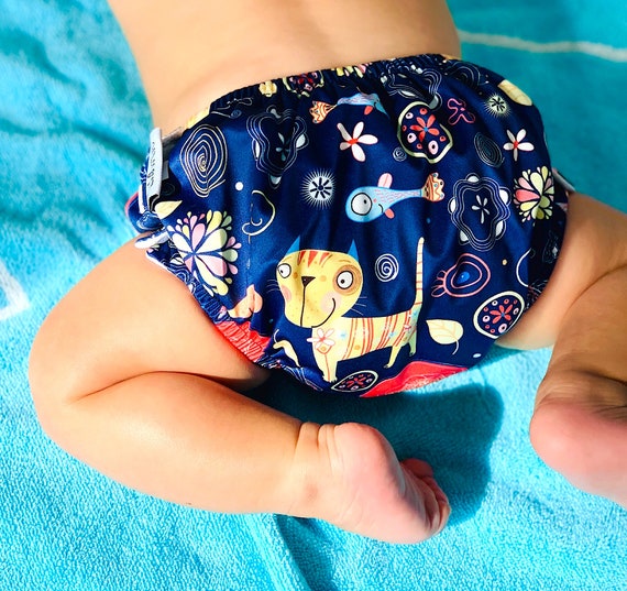 Waterproof Reusable Swim Diaper With Side Snaps Etsy