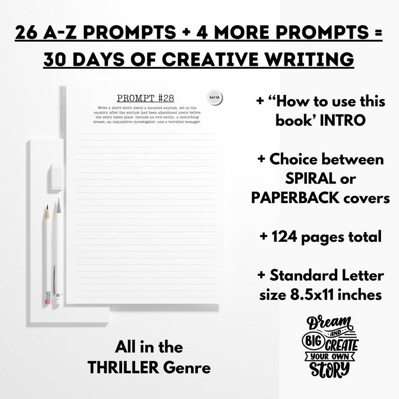 30 day challenge writing prompts