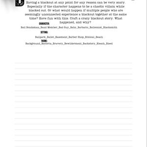 writing prompts fiction