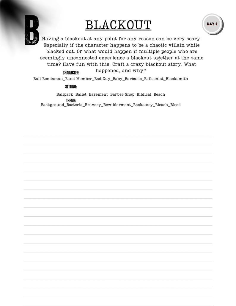 writing prompts fiction