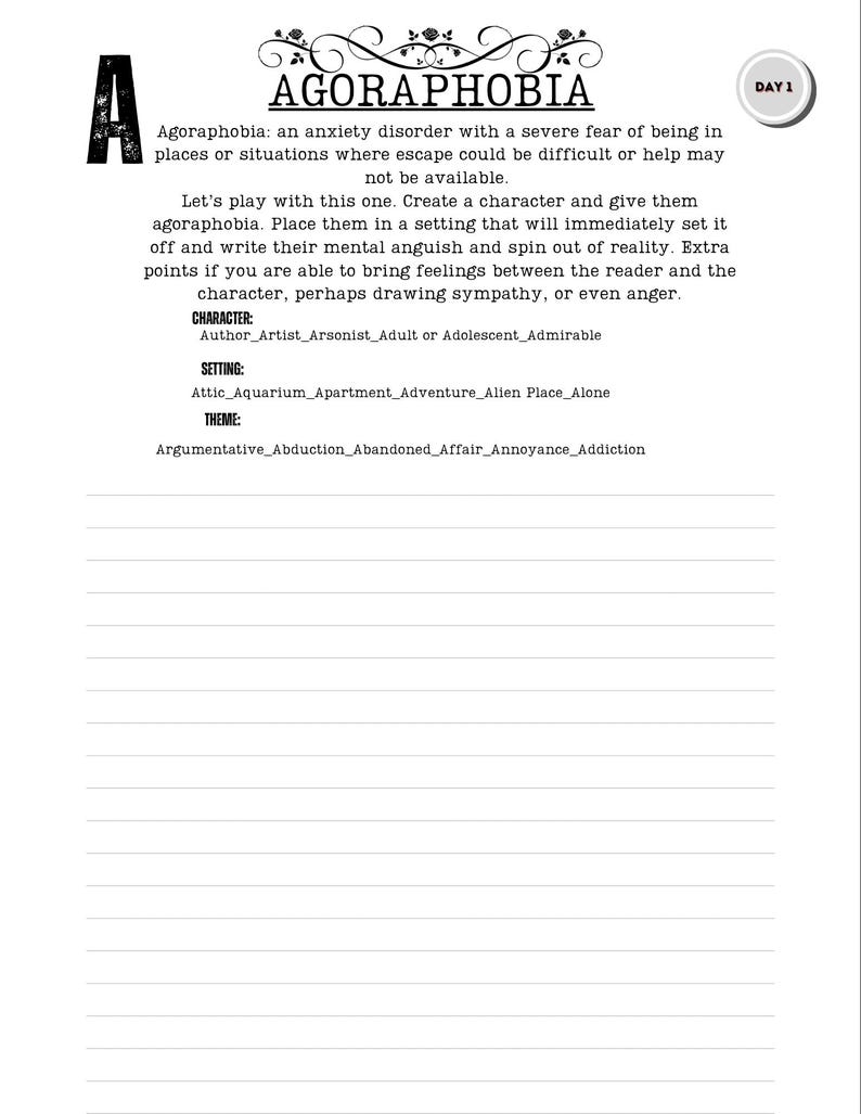 a writing prompt