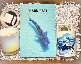 Shark Planner Gift Set / Sharks Lover / Sharks Journal / Spirit Animal Shark Mug / Sharks Ocean Candle / Sea / Water