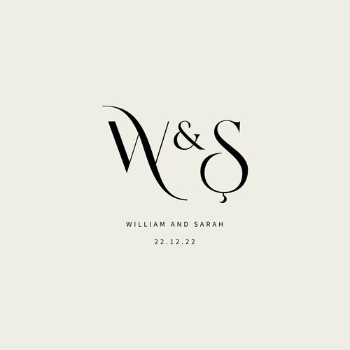 Modern Wedding Monogram Premade Logo Design Wedding Couple - Etsy