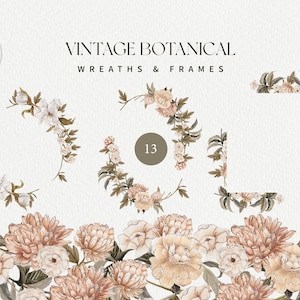Aquarelle couronne de fleurs PNG, Clipart floral, faire-part de mariage couronnes, cadre floral de mariage