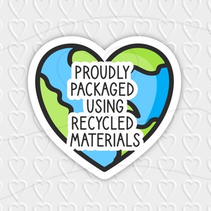 Empaquetado con orgullo utilizando materiales reciclados Diseño digital / Embalaje para pequeñas empresas y/o regalos / Cricut, Silhouette y Avery Print Cut PNG