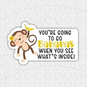 Sie werden zu Bananen gehen, wenn Sie sehen, was sich in Digital Design | Geschäft / Geschenk-Verpackung | Cricut, Silhouette, & Avery Print Schnitt PNG