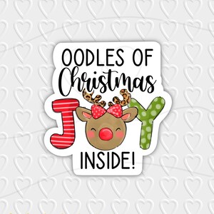 Montones de alegría navideña dentro del diseño digital / Regalo de Navidad y/o embalaje para pequeñas empresas / Cricut, Silhouette y Avery Print Cut PNG