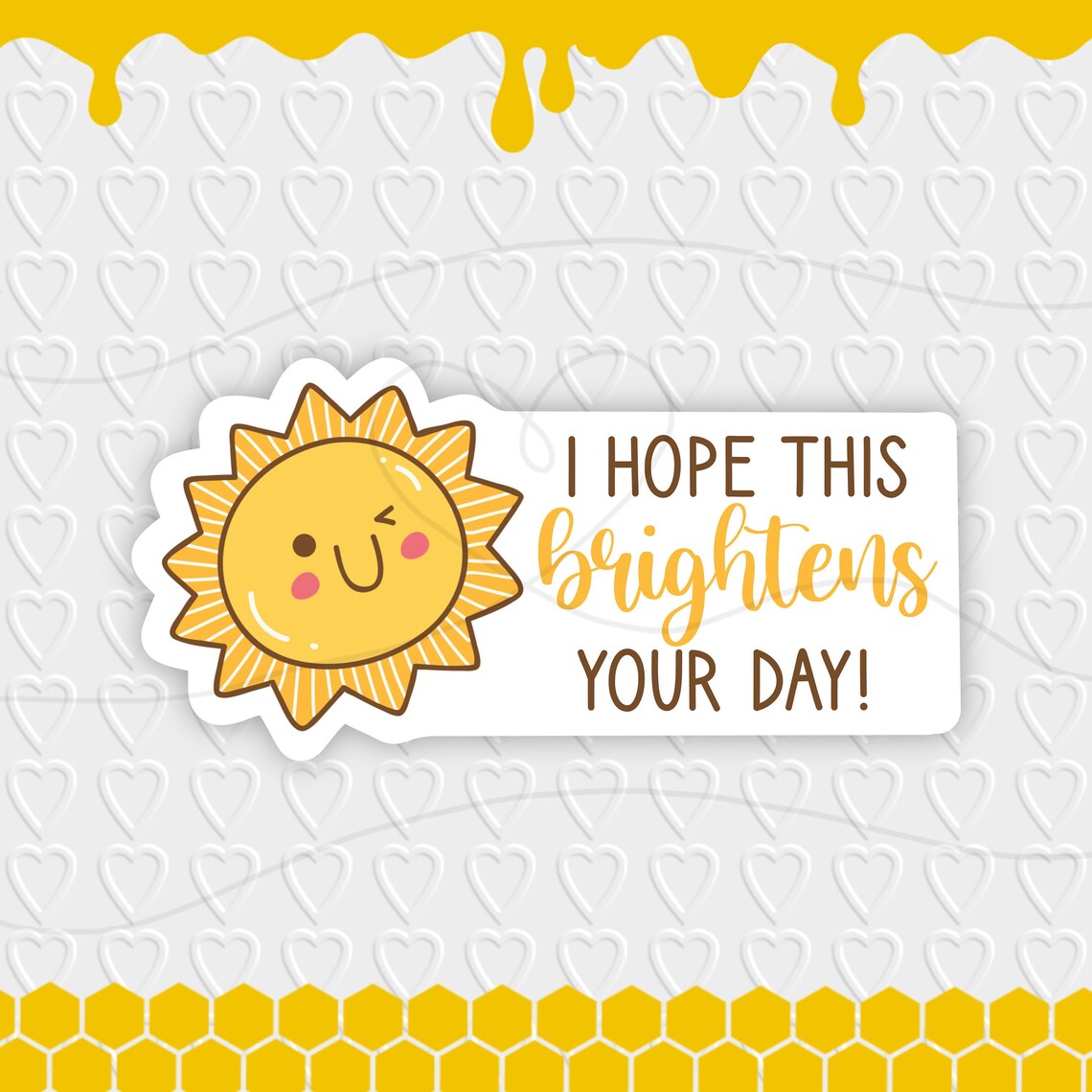 I Hope This Brightens Your Day Sticker Geschenk Dekoration Etsy