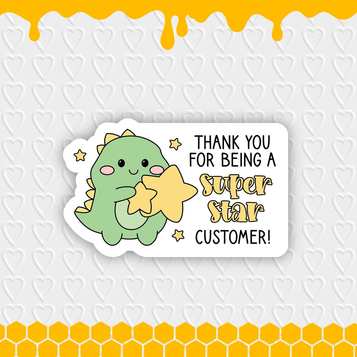 Thank You for Being A Superstar Customer Digital Design | Dinosaur ...