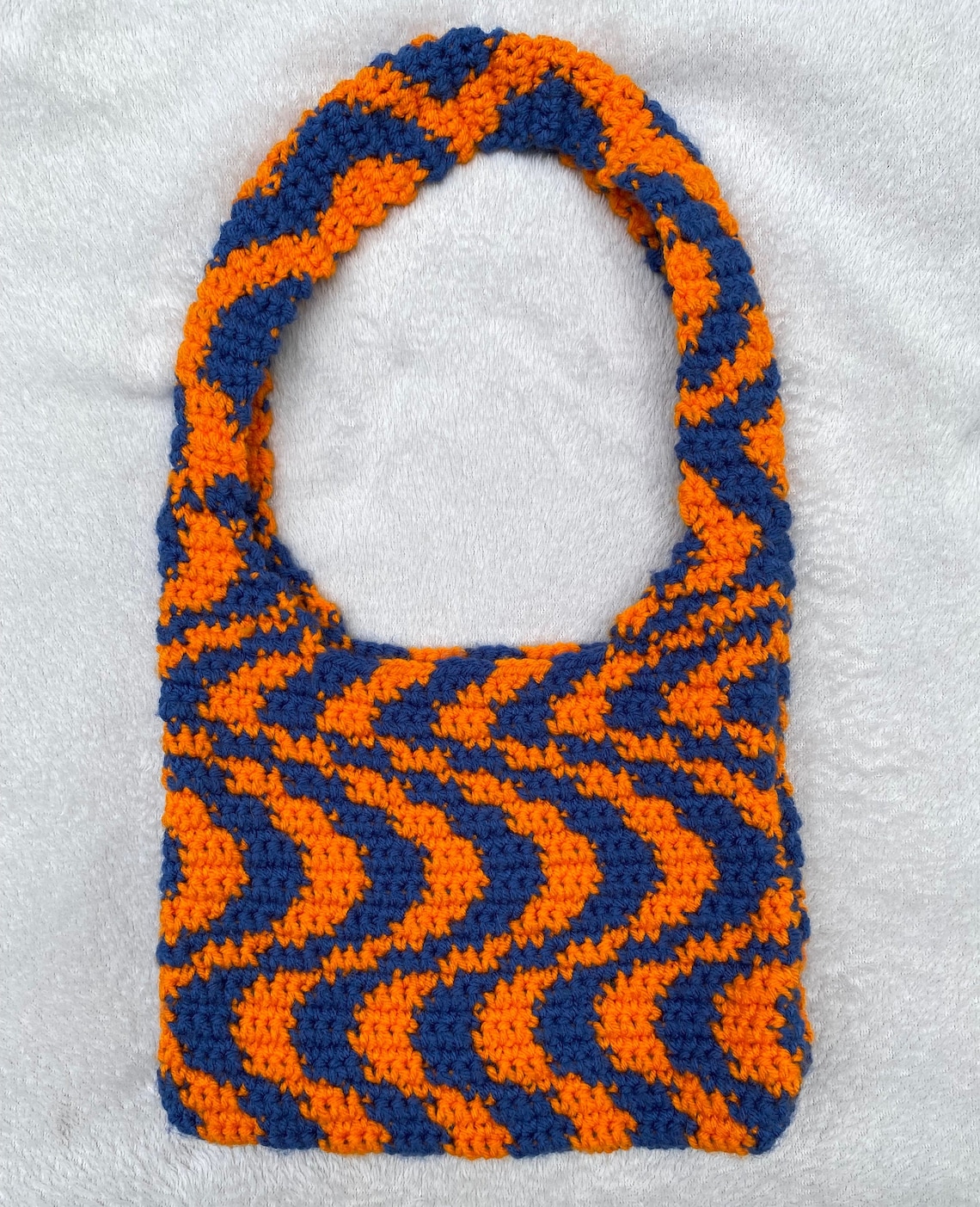 Crochet Wavy Bag, Crochet Zebra Bag, Psychedelic Bag, Wavy Purse Etsy