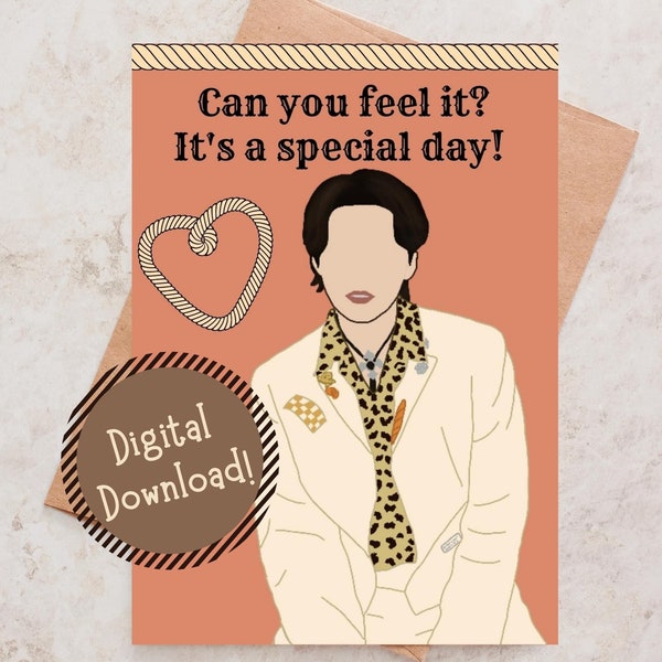 Printable BTS SUGA Yoongi Can you feel it? It's a special day Greeting Card, Cute Card, Kpop Greeting Card, Any Occasion Card, BTS Army