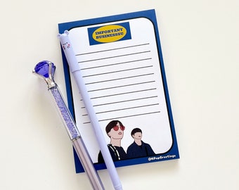 BTS Jhope and Jungkook 'Important Businesssu" Notepad