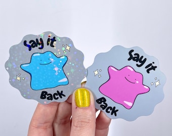 NEWJEANS Say It Back Ditto Laminated Glossy/Holographic Vinyl Stickers