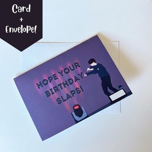 BTS Jimin Espero que tu cumpleaños abofetee la tarjeta de felicitación, tarjeta de cumpleaños, tarjeta de felicitación Kpop, tarjeta Punny, tarjeta divertida, regalo del ejército BTS