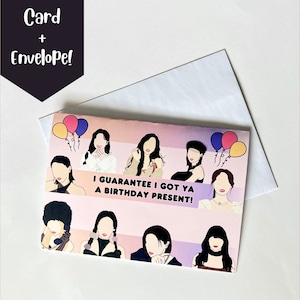 Carte d’anniversaire TWICE Moonlight Sunrise, carte d’anniversaire, carte de vœux Kpop, carte Punny, carte mignonne, cadeau DEUX FOIS UNE FOIS