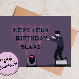 Imprimable BTS Jimin Hope Your Birthday Slaps Carte de vœux, Carte d’anniversaire, Carte de vœux Kpop, Carte Punny, Carte drôle, Cadeau de l’armée BTS