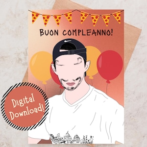 Biglietto d'auguri stampabile "Buon compleanno!" di DK Salute, biglietto d'auguri Kpop, biglietto con giochi di parole, biglietto divertente, Seventeen Carat, tour NANA