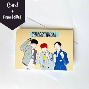 Tarjeta de felicitación de lucha SVT BSS, tarjeta de cualquier ocasión, tarjeta linda, tarjeta de felicitación Kpop, tarjeta punny, tarjeta divertida, diecisiete quilates