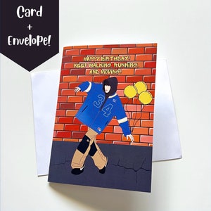 Carte d'anniversaire BTS Jhope dans la rue, carte de voeux Kpop, carte Punny, jolie carte, cadeau BTS Army