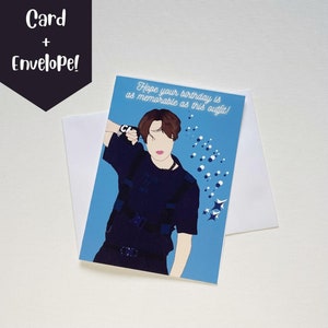 Tarjeta de felicitación de cumpleaños BTS Jhope Hoseok, tarjeta de cumpleaños, tarjeta linda, tarjeta de felicitación Kpop, tarjeta punny, regalo del ejército BTS, Tear Jhope