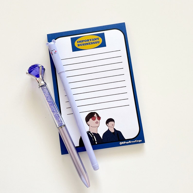 BTS Jhope und Jungkook 'Wichtig Businesssu' Notizblock Bild 1