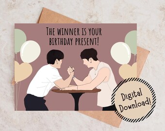 Printable Wrestling Birthday Card - Etsy