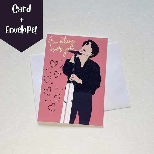 BTS JK Jungkook Valentine's Day Greeting Card, Anniversary Card, Kpop Greeting Card, Punny Card, Cute Card, BTS Army Gift, Pied Piper