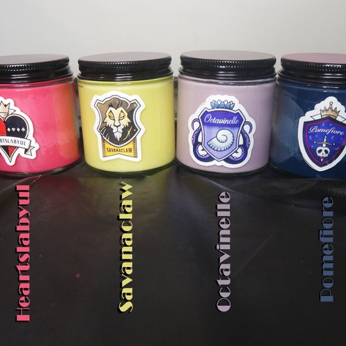 4 Oz Twisted Wonderland Inspired Mini Candles all Dorms Etsy