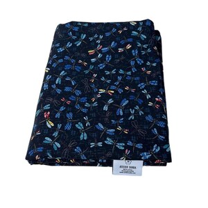Futon with Cover .  Hand Made Vintage Style futon.  Tombo Navy Cover.  All Cotton Futon. Japanese Futon. SHIKIBUTON. Vintage style bed.