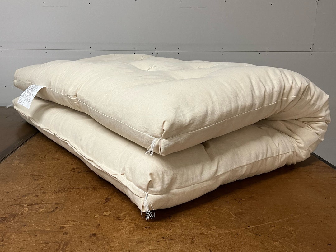 Hand Made Vintage Style Futon. Cotton Futon. Japanese Futon. Portable