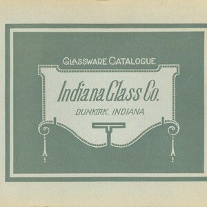 1937 Indiana Glass Catalog