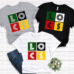 TShirt design - locs; dreads; locs blocks; natural hair; black hair